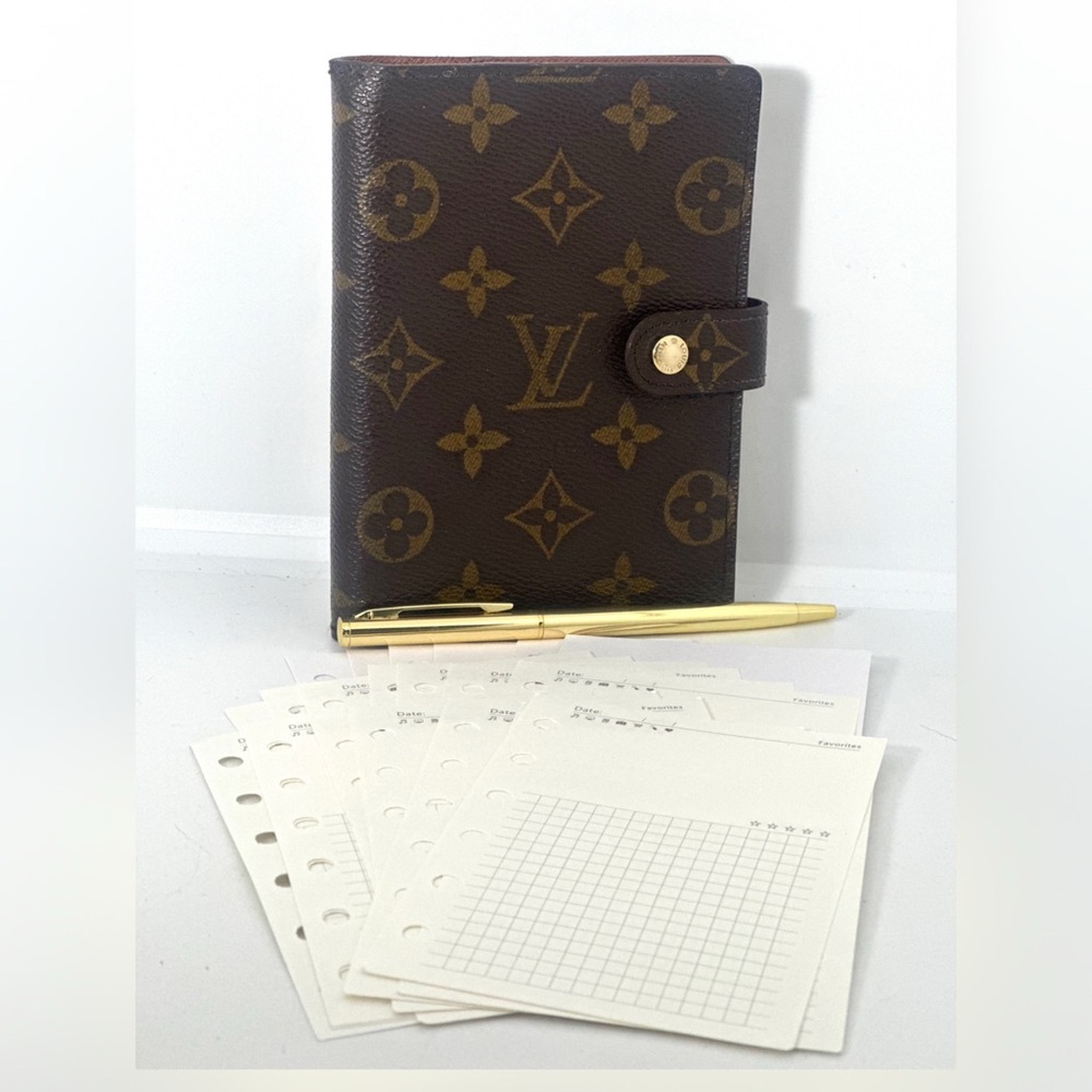 Authentic Louis Vuitton Monogram Agenda PM passport holder organizer very good